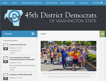 Tablet Screenshot of 45thdemocrats.org